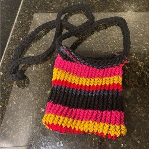 NWOT Colorful Knit Crossbody Purse/Bag